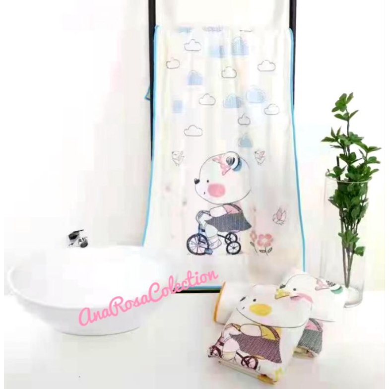 Handuk Bayi Microfiber / Handuk Anak Uk 50x100 cm - 001