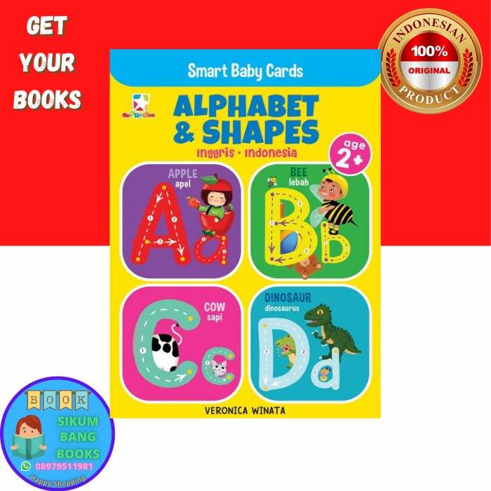 Diskon Spesial Buku Anak Opredo Smart Baby Cards : Alphabet & Shapes Terlaris