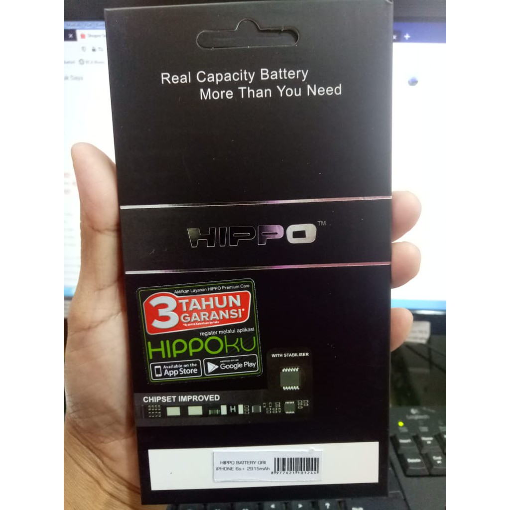 Jual Hippo Baterai iPhone 6S plus 2915 mah Original Indonesia|Shopee