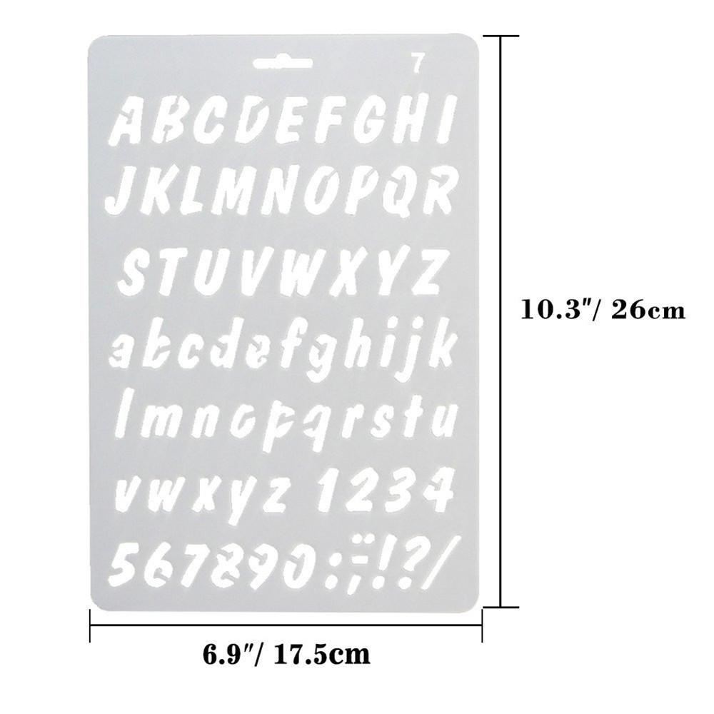 Suyo Stensil Plastik Diary Scrapbooking Alat Tulis Lukisan Template
