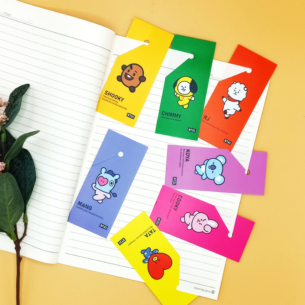 BT21 BOOKMARK PEMBATAS  BUKU  VER 1 Shopee Indonesia
