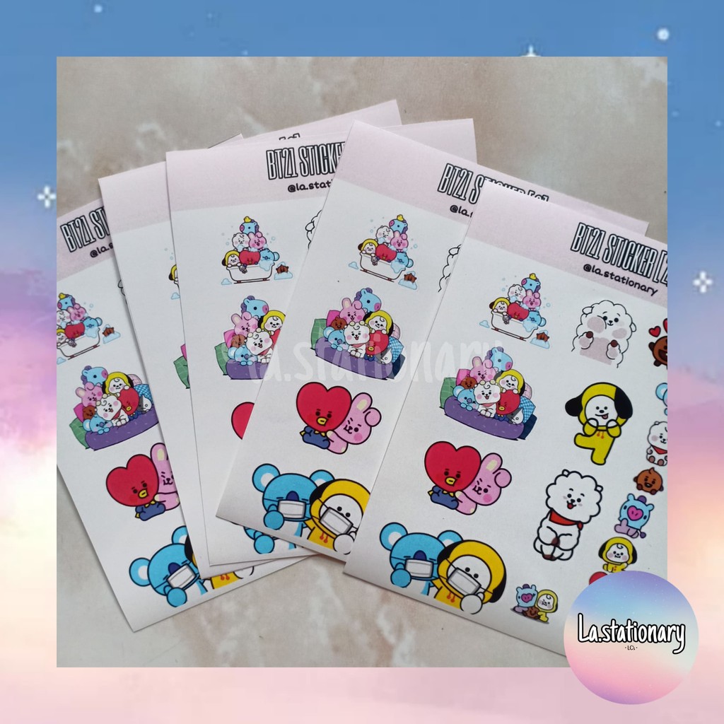 

Sticker BT21 kisscut lucu murah