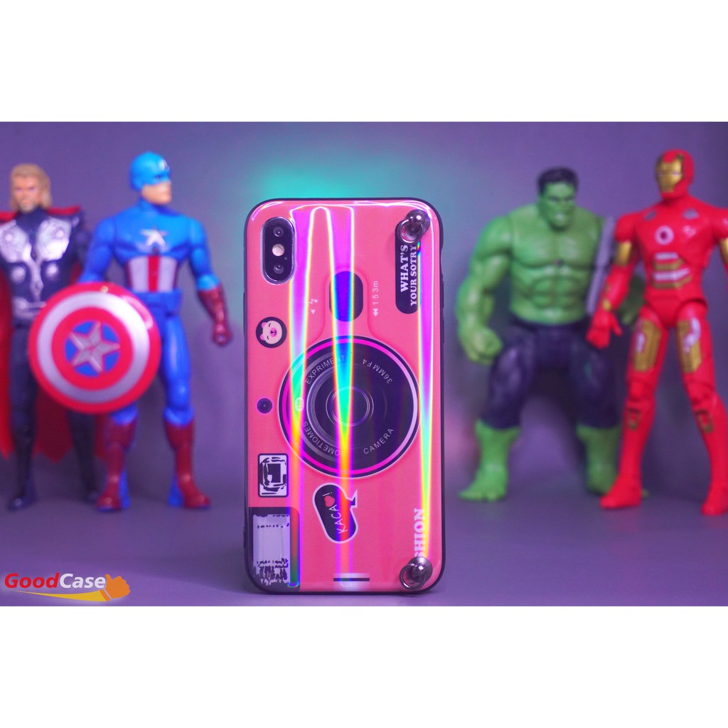 GoodCase - Hard Case Oppo F7 | F9 | F11 | F11 Pro | A31 2020 Motif Camera Plus Tali Hp Dan Popsocket
