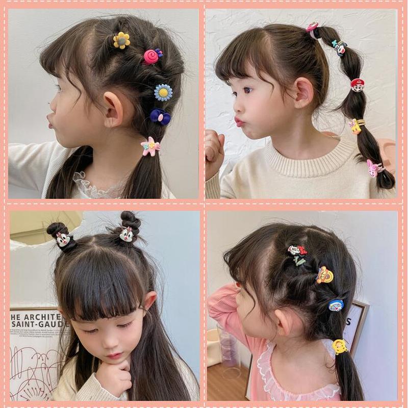 Magic789 Lovely Korean Kids Cartoon Rubber Band Hair Tie for Girl Ponytail Holder Scrunchie