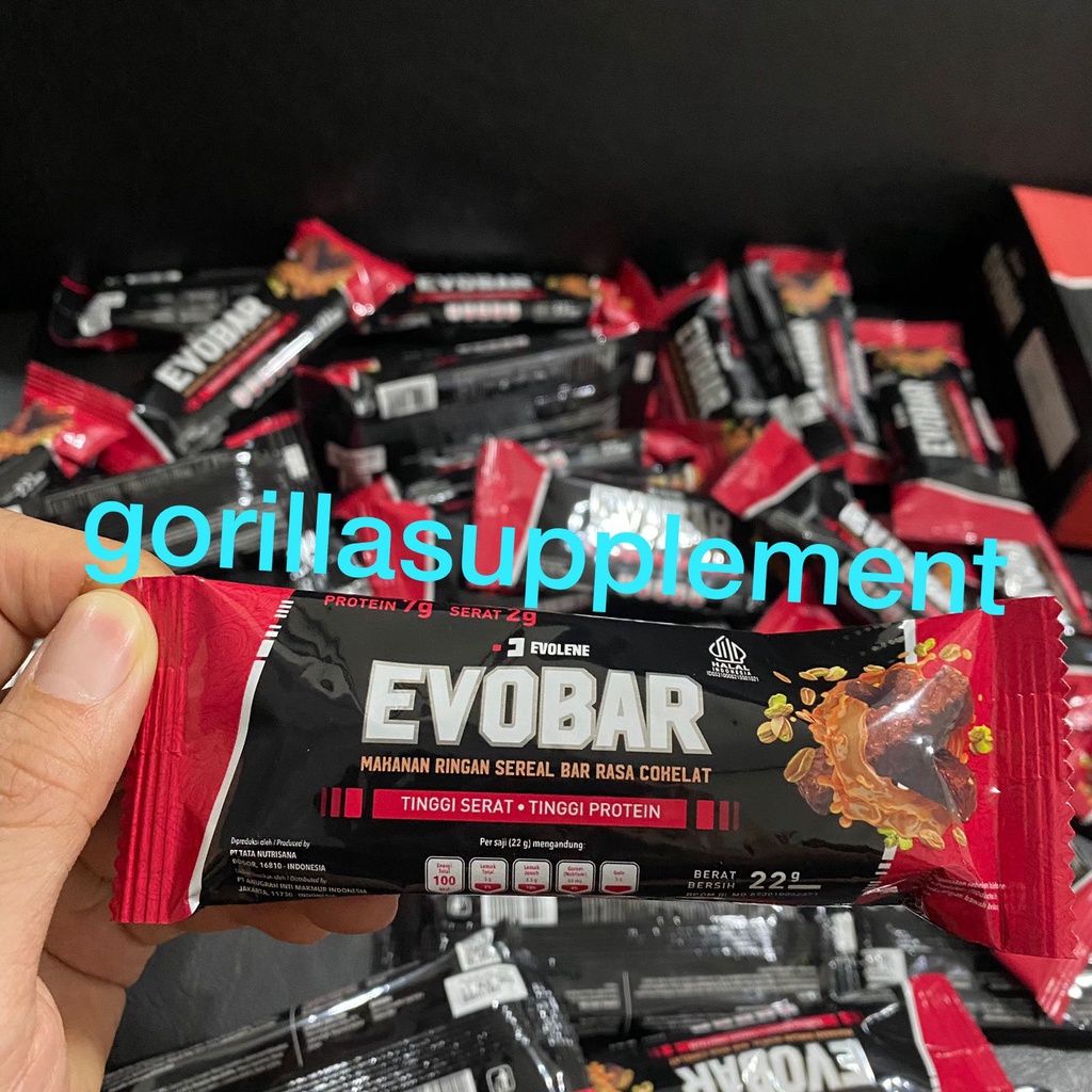 EVOLENE EVOBAR 1 Sachet Makanan diet Healthy Snack cemilan Chocolate EVO BAR EVO LENE