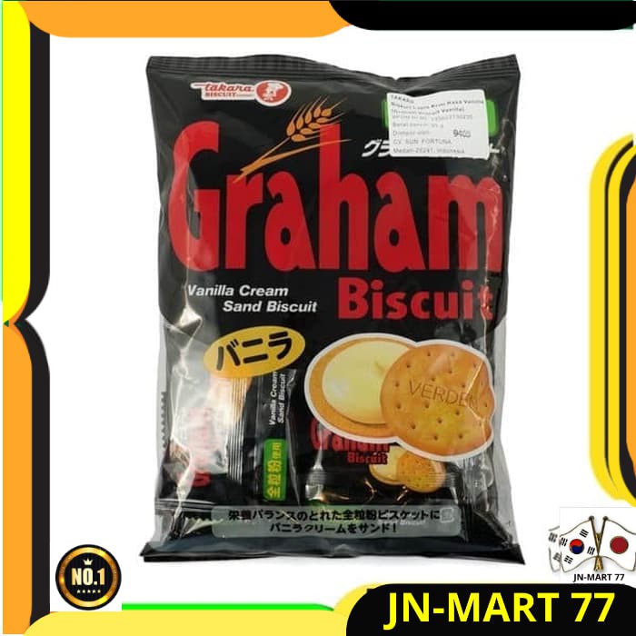 

MAKANAN JEPANG/JAPANESE FOOD/SNACK JEPANG TAKARA GRAHAM BISKUIT VANILA