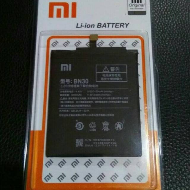 Batre xiaomi 4a new
