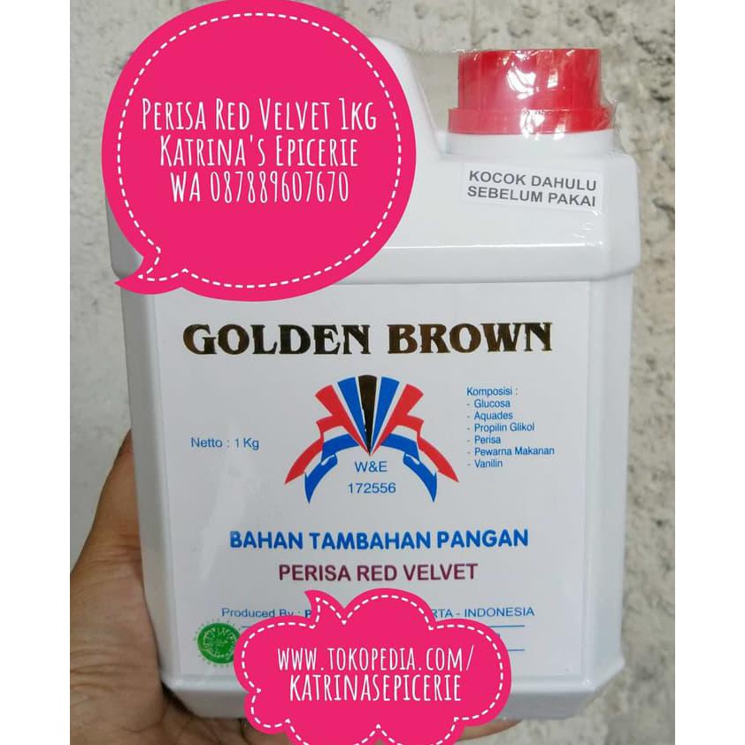 

Perisa Golden Brown Red Velvet - 1kg