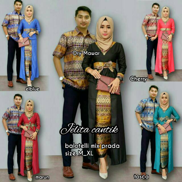 Baju Batik Couple Jelita Cantik / Batik Sarimbit (geser untuk.melihat yang lain)