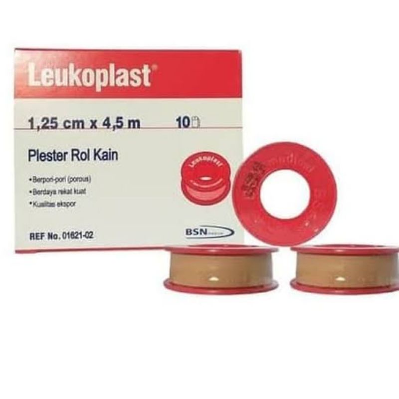 Leukoplast 1,25cm x 4,5m/ Plester Roll Kain