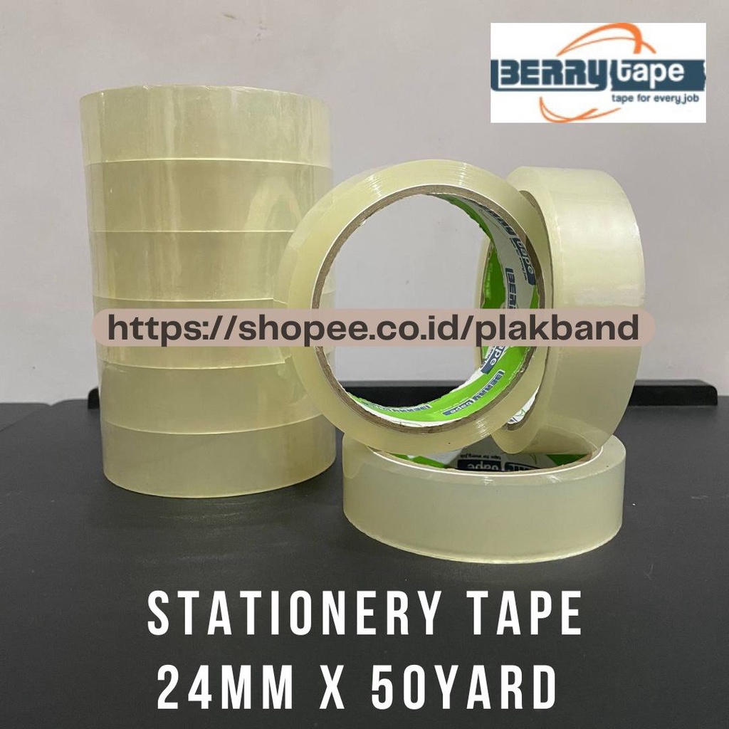 

Isolasi Selotip Stationery Tape Berry 1 inch / Solasi 24mm x 50 yard Berry MC-45