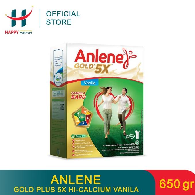 

[COD] ANLENE Gold Plus 5X Hi-Calcium Vanila 650 GR [COD]