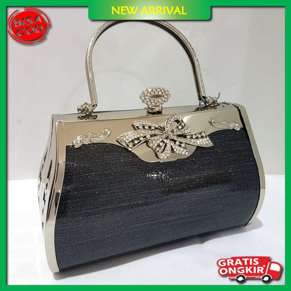 Clutch Pesta Kekinian Cewek Mewah Slingbag Elegan Bridesmaid Tas Tangan Party Bag  Batam EK51 Tas Pe