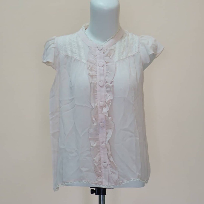 Atasan blouse kutung baby pink