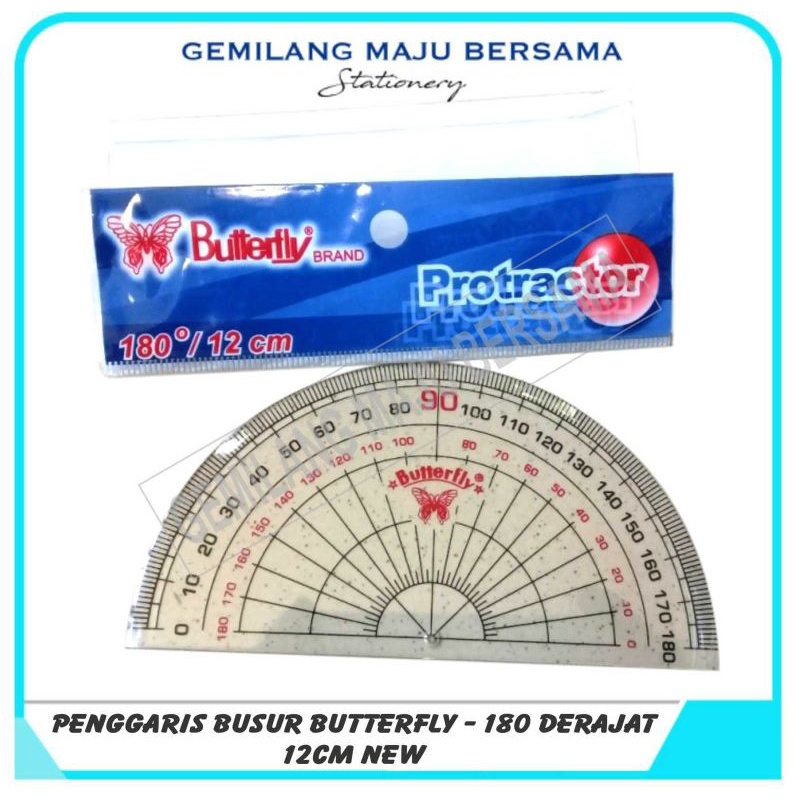 

Penggaris Butterfly Busur / Protactor No. 6 New - 180/10cm