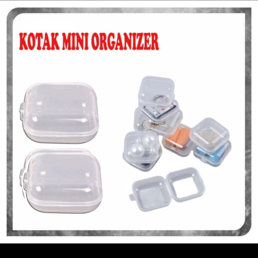 Box Kotak Mini Organizer Tempat Perhiasan Anting Jewelry Dan Obat