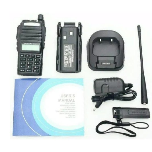 HT Dual Band Baofeng UV82 Radio Handy Talkie BAOFENG UV 82 + headset