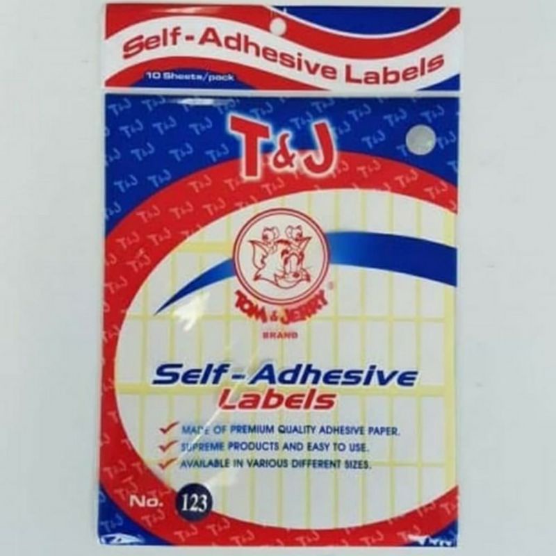 

STICKER TOM & JERRY 123 LABEL T&J 123