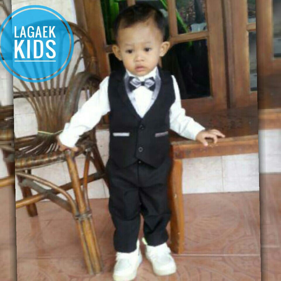 [VEST MURAH] Setelan Vest Anak Tuxedo Usia 7 8 Tahun Setelan Vest Minus Sedikit Atau Tidak Lengkap