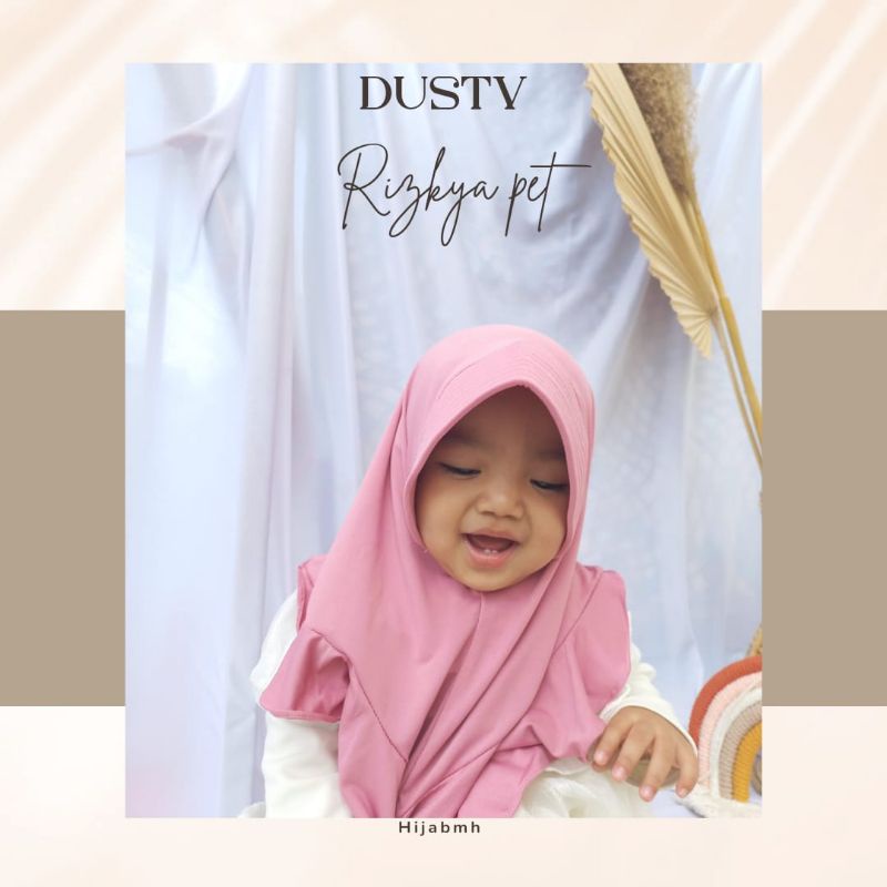 jilbab / anak / bayi / hijab /allsize 0-3 tahun/ RIZKYA PET