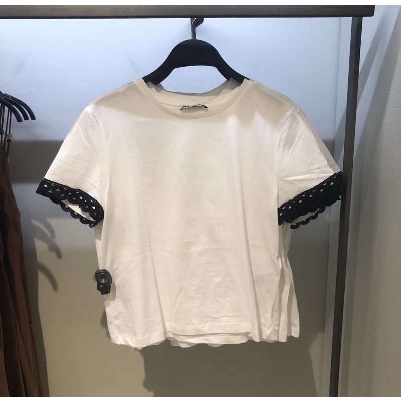 jastip zara kaos renda hitam