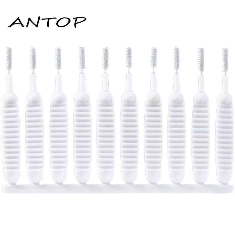 10 Pcs/set Shower Nozzle Lubang Sikat Pembersih Kepala Pancuran Pembersih Celah Anti Penyumbatan Kecil Sikat Multi-Fungsi Sekrup Plug Cepat Pengerukan ANTOP