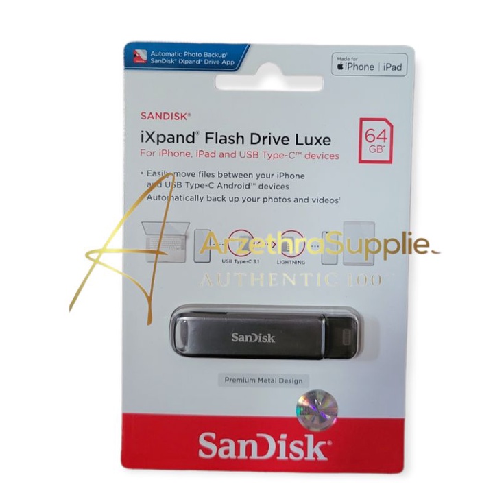 Sandisk iXpand LUXE 64GB (Apple &amp; TypeC)