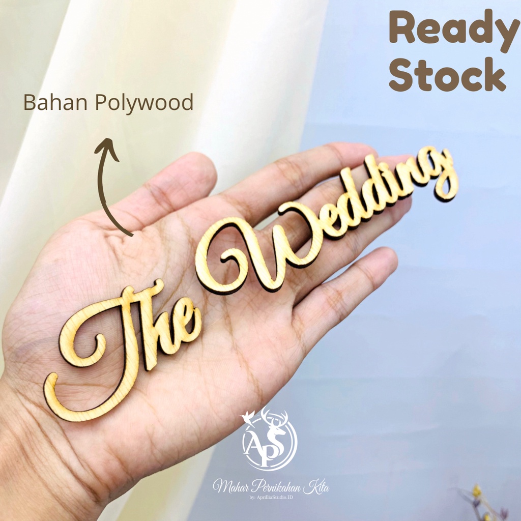 THE WEDDING CUTTING NAMA POLYWOOD CHIPBOARD PREMIUM READY STOCK