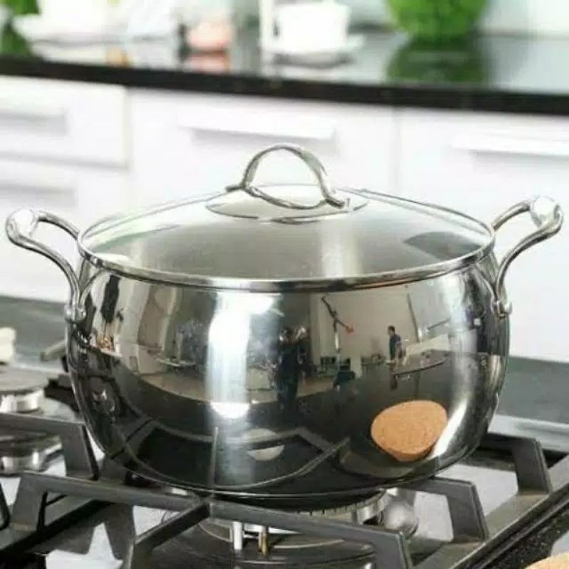 Panci Stainless Steel Ichef Butterfly with Cover 7 Liter