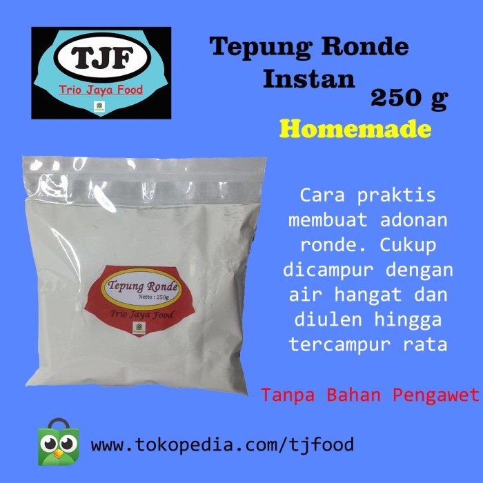 

cs777vv Tepung Ronde Instant Lembut Home Made Da01D100