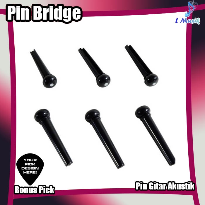 PIN BRIDGE GITAR PAKU GITAR AKUSTIK