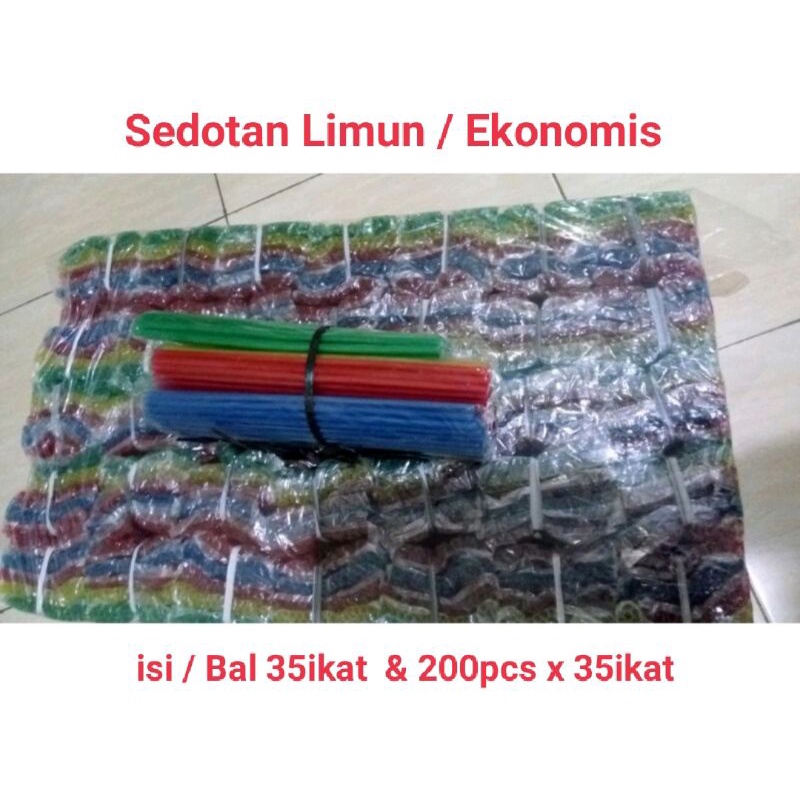 Sedotan Limun Super  35pcs x 5pack / ikat
