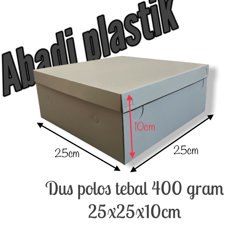 

DUS KUE 25x25 POLOS/BOX KUE/DUS TEBAL 400 gram-MIN 10PCS