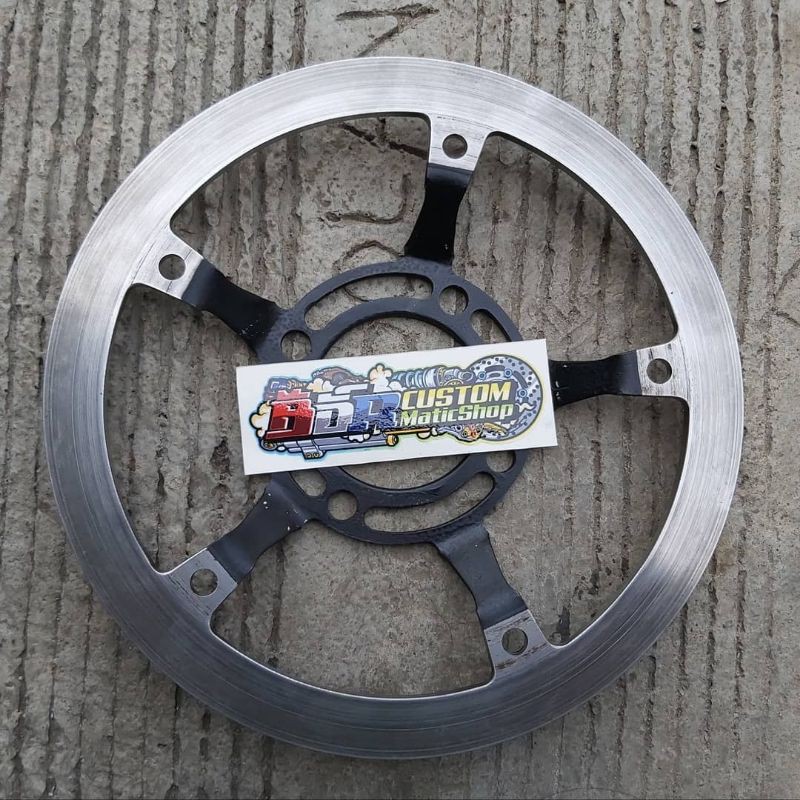 DICS PIRINGAN CAKRAM 220 MM/CAKRAM BALAP MODEL CEKUNG LOBANG 4 PNP TROMOL DEPAN MIO BEAT SUPRA