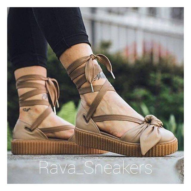 rihanna bow creeper sandal