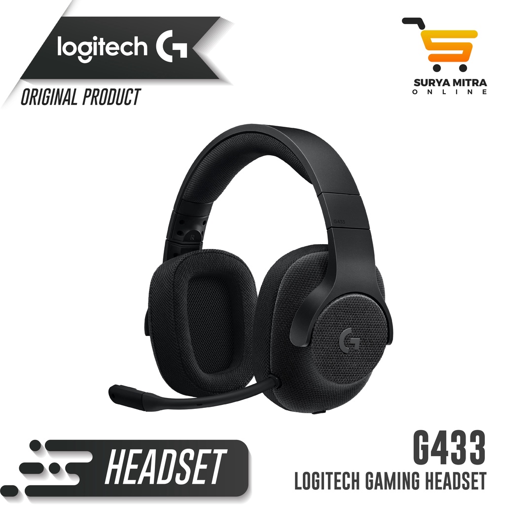 Headset Gaming Logitech G433 / G 433 -7.1 Surround