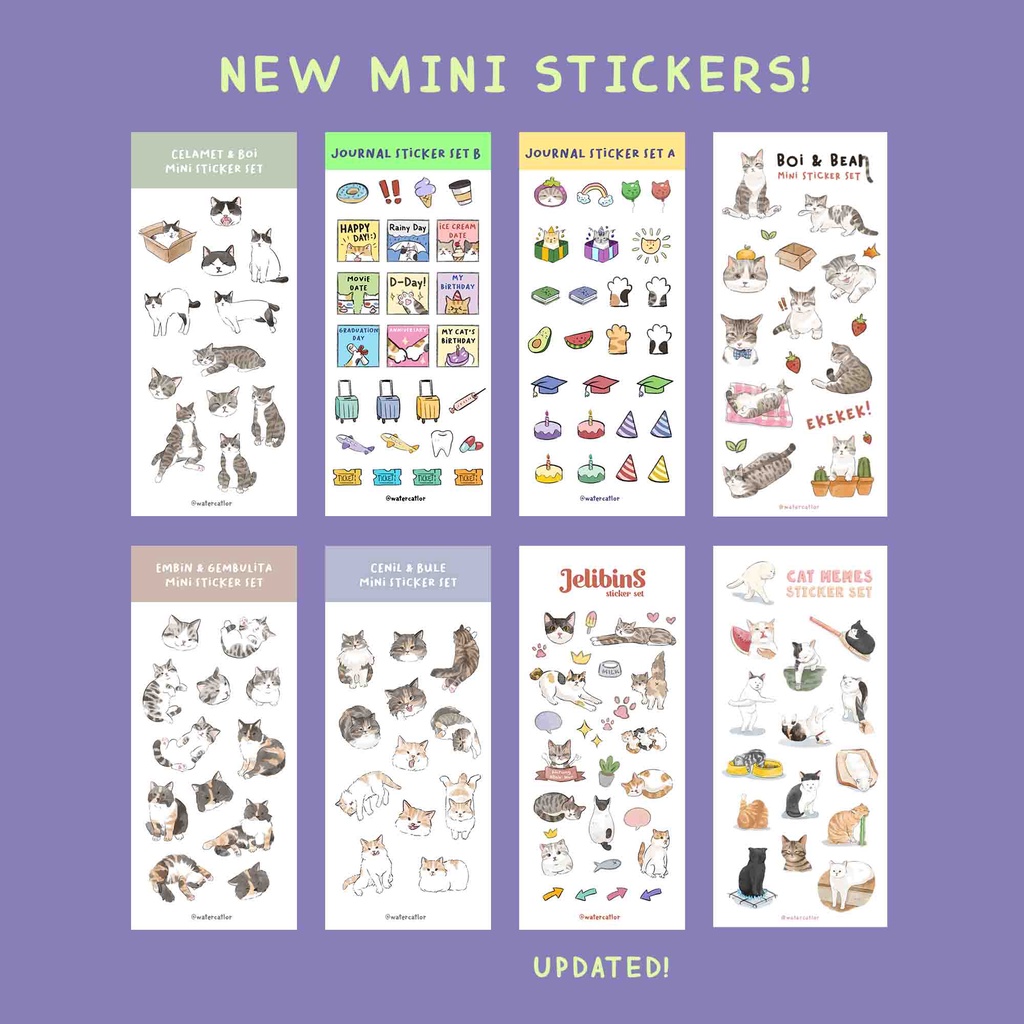 

STIKER KUCING MINI/MINI STICKER SET