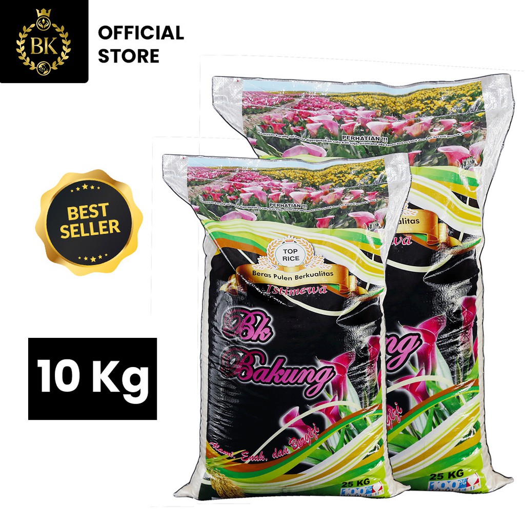 

BK BAKUNG - Beras Medium Kualitas Super - 10Kg