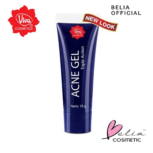 ❤ BELIA ❤ Viva Acne Gel 15g / Lotion 30ml Triple Action | Whitening Cream Bekas Jerawat