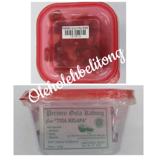 

Permen Kelapa Gula Kabung Belitung kecil 150gr bangka belitung. halal. cemilan enak. cemilan manis. cemilan jadul. cemilan mantab. oleh-oleh daerah