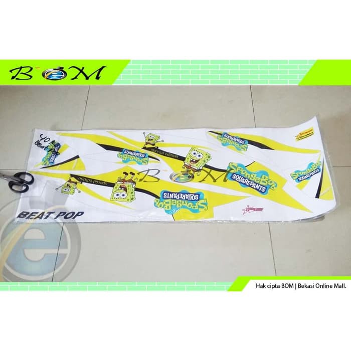 Striping Stiker  Sticker decal Honda Beat  Pop  spongebob 