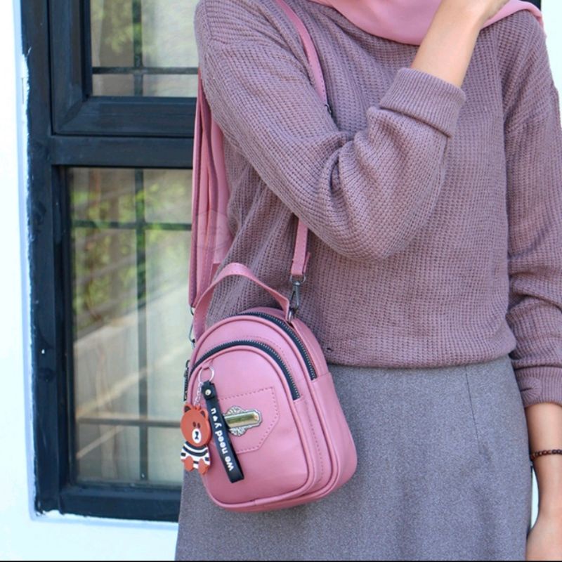 Tas Selempang Ransel Mini Luna Aura
