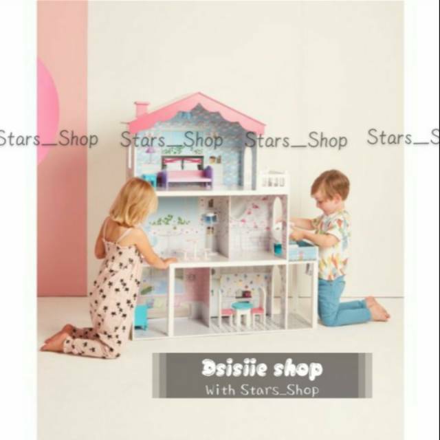 Sparkle light Dolls Mansion Original / Mainan Rumah Barbie Besar