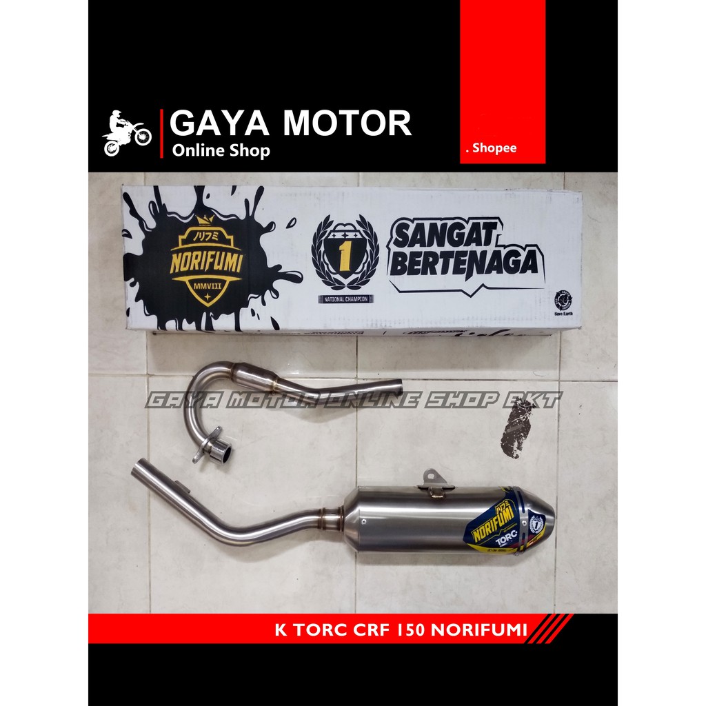 knalpot NORIFUMI TORC CRF 150 original