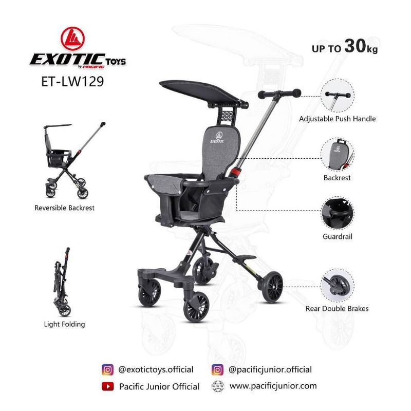 Exotic ET LW 129 /  LW 112 Magic Stroller Kereta Dorong Bayi