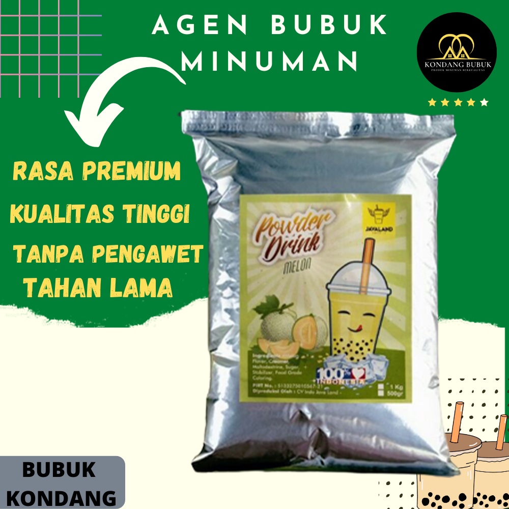 

Bubuk minuman premium rasa melon