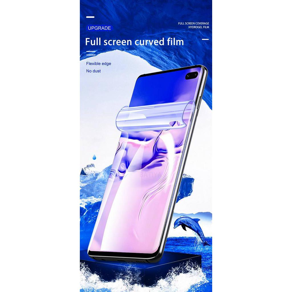 3pcs Film Pelindung Layar Hydrogel Untuk Samsung Galaxy S7 Edge S8 S9 S10 S20 Plus Note 8 9 10