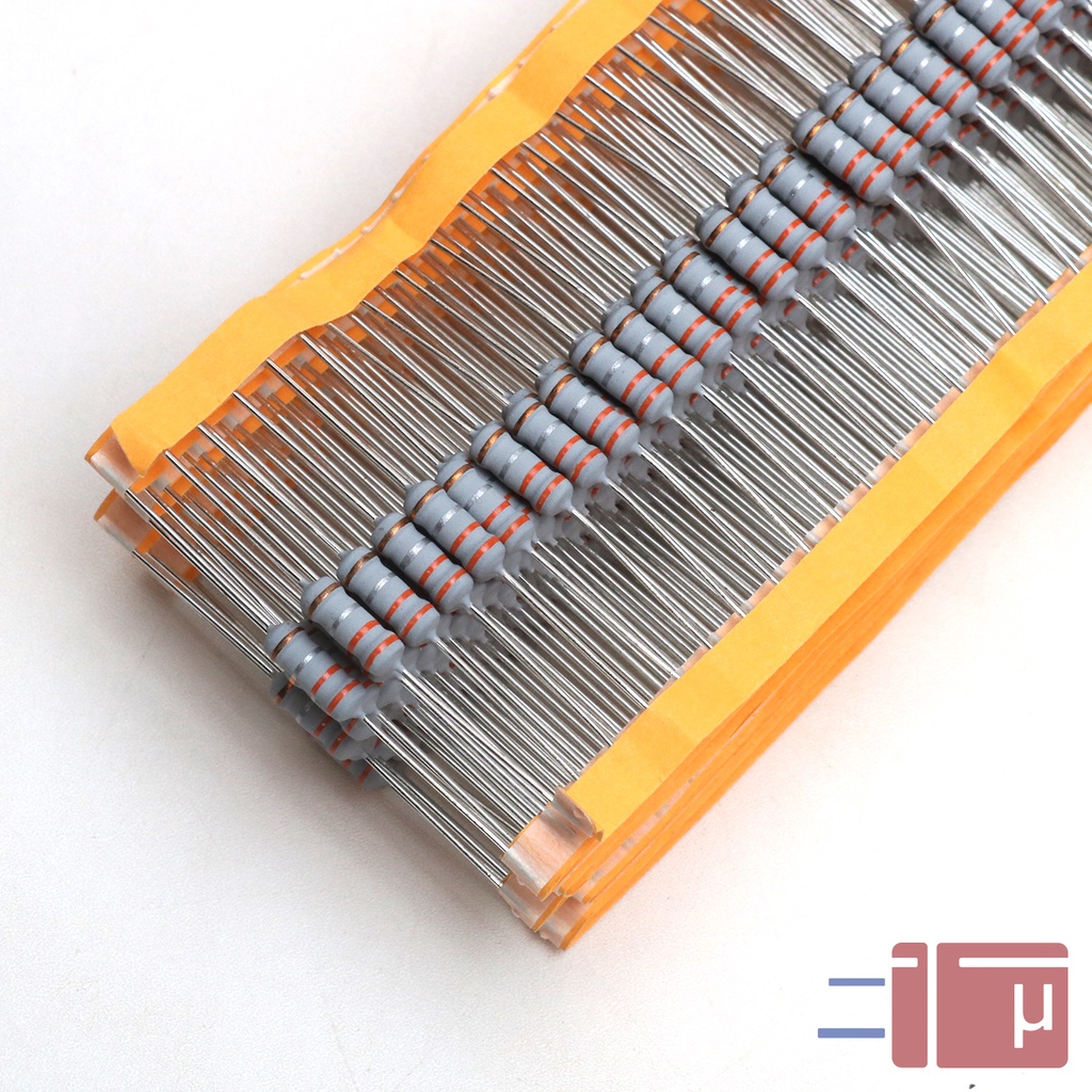 x10 Resistor 0.33R 0.33 Ohm 1W Metal Oxide 5% Taiwan Kaki Tembaga