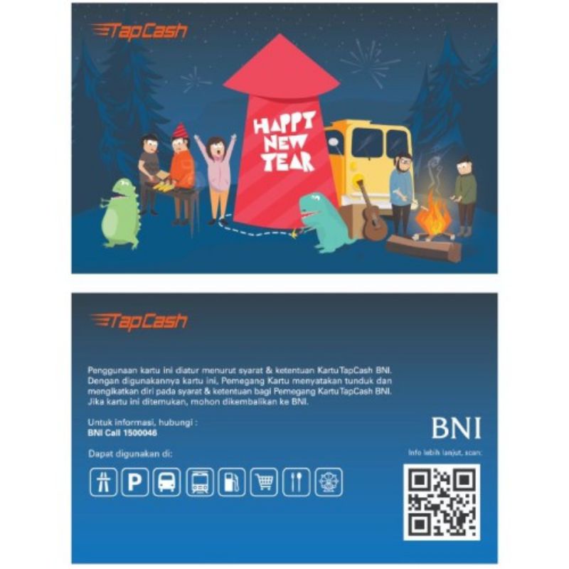 BNI Tapcash Spesial Edition NEW YEAR ORI /Like eMONEY eTOLL Flazz or Brizzi