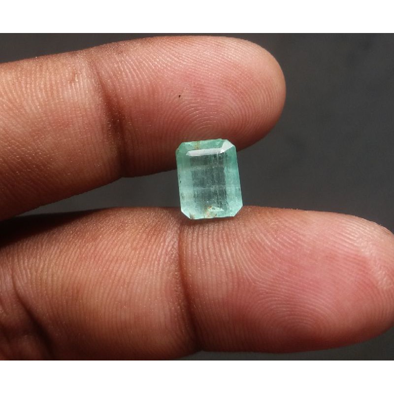 Natural Zambian Emerald Beryl Jamrud Colombia Batu Zamrud CT 3